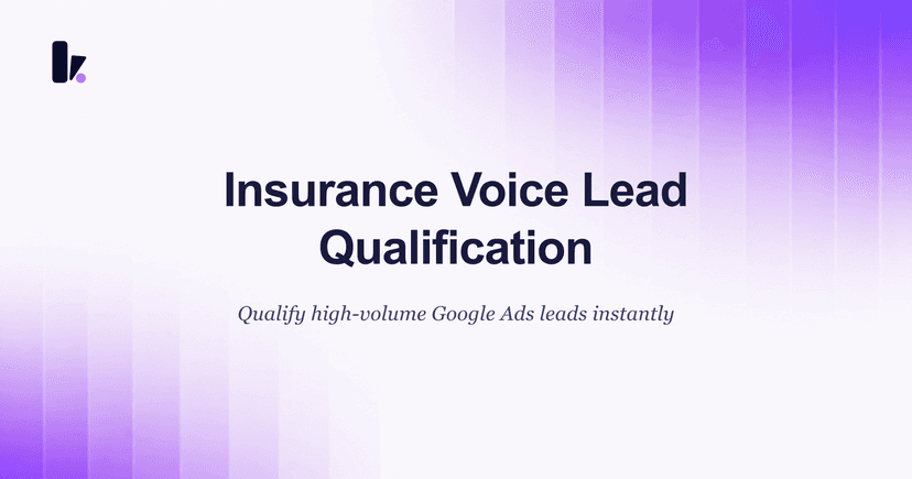 Automate Insurance Lead Qualification with a Voice Agent