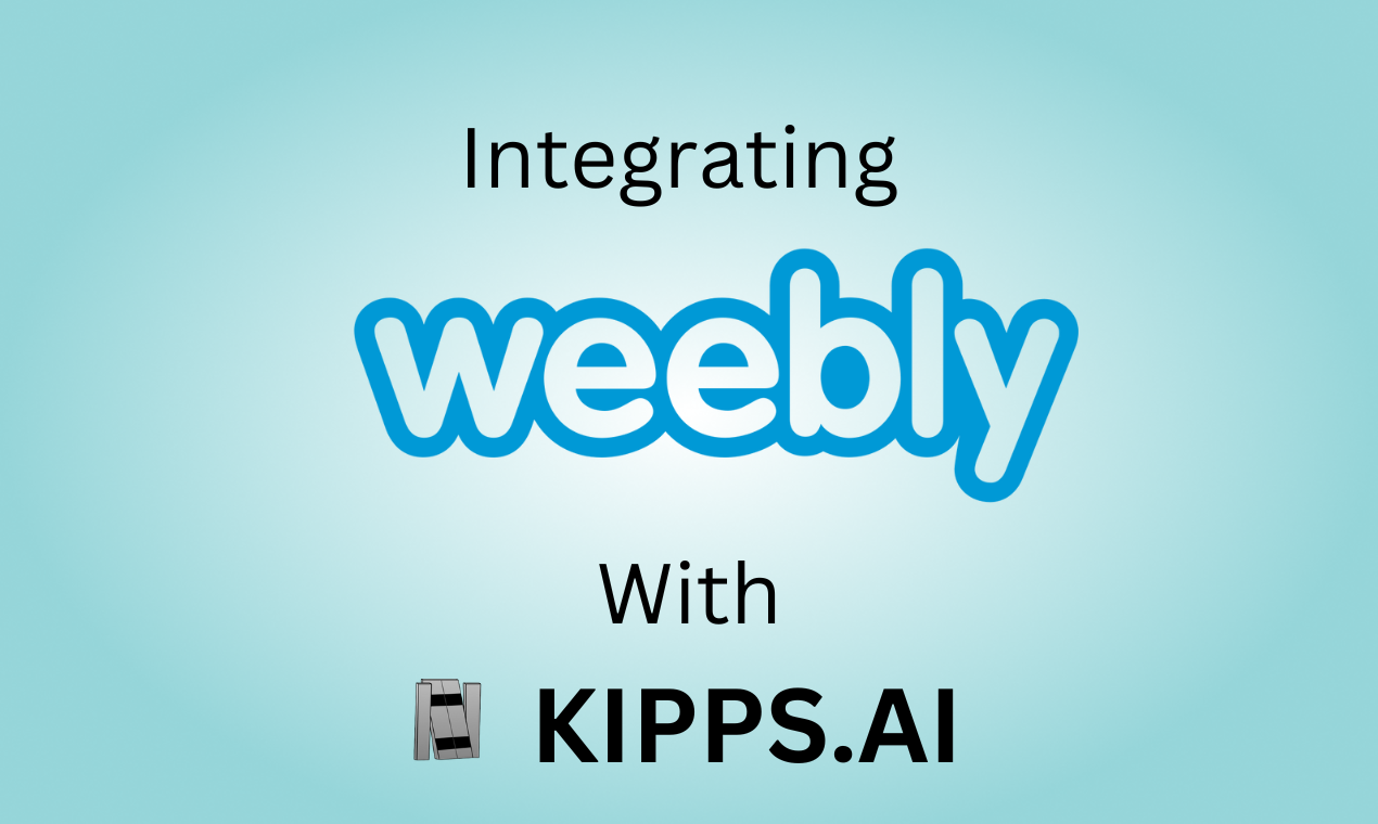 Kipps.AI integration with Weebly