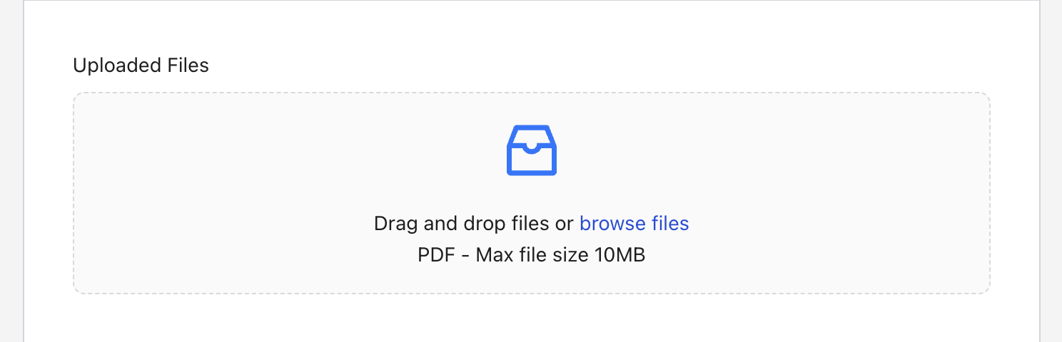 Upload PDF