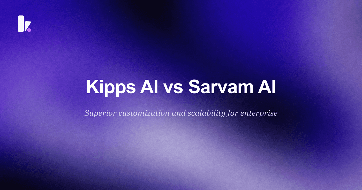Kipps AI vs Sarvam AI: Choice for 2026 Enterprise Voice Agents